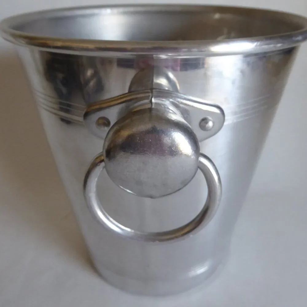 VINTAGE FRENCH CHAMPAGNE DEUTZ ALUMINUM ICE BUCKET COOLER CHILLER